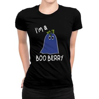 Funny Blueberry Festival I'm A Booberry Ghost Women T-shirt | Mazezy