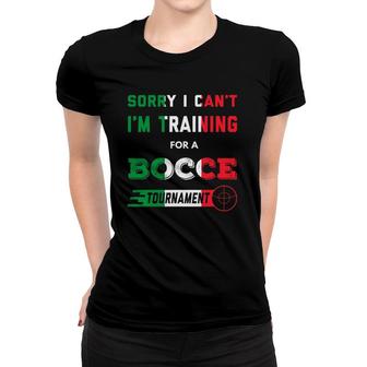 Funny Bocce Ball Lawn Bowling Tournament Women T-shirt | Mazezy