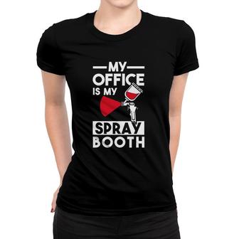 Funny Car Auto Painter Painting Gift Office Spray Booth Women T-shirt | Mazezy
