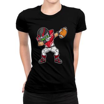 Funny Football Player Boy Tee Dab Gift Idea Dabbing Football Women T-shirt | Mazezy