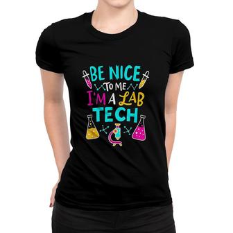 Funny Lab Tech Laboratory Technician Women T-shirt | Mazezy