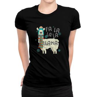 Funny Llama Christmas Alpaca Women T-shirt | Mazezy