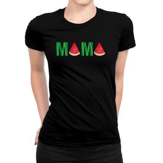 Funny Mama Watermelon Summer Fruit Mother's Day Women T-shirt | Mazezy