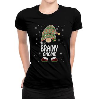Funny Matching Family Costumes The Brainy Gnome Christmas Women T-shirt | Mazezy