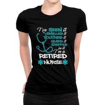 Funny Nurse Retirement Retired Nurse Gift Women T-shirt | Mazezy