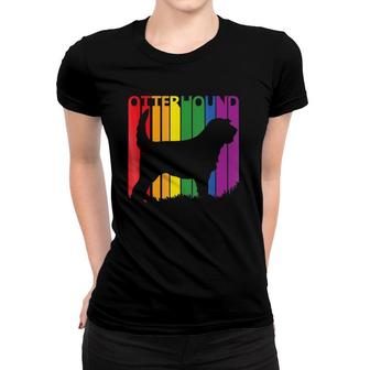 Funny Otterhound Rainbow Lgbt Dog Lover Men Women Women T-shirt | Mazezy