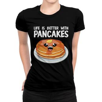 Funny Pancakes Art Brunch Breakfast Pancake Maker Women T-shirt | Mazezy
