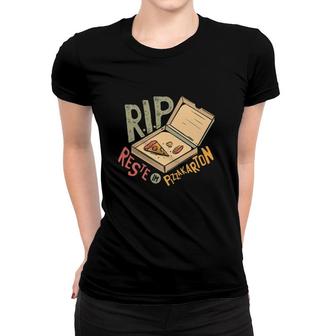Funny Pizza Rip Reste Im Pizzakarton Women T-shirt | Mazezy