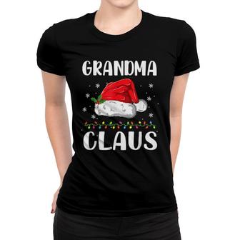 Funny Santa Grandma Claus Christmas Matching Family Women T-shirt | Mazezy