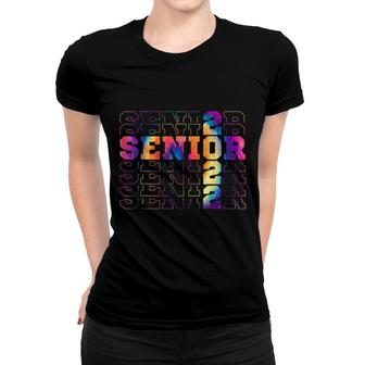 Funny Senior Class Of 2022 Tie Dye Graduation Outfit Women T-shirt | Mazezy