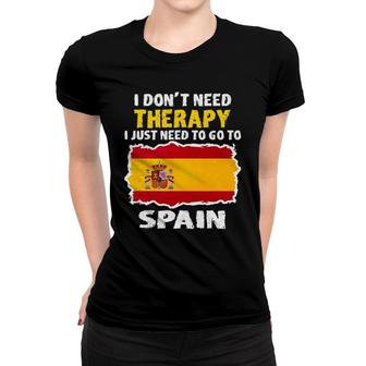 Funny Spain Flag Funny For Spain Lover Women T-shirt | Mazezy
