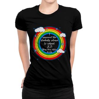 Funny Teacher Survived The Students Return To School Women T-shirt | Mazezy