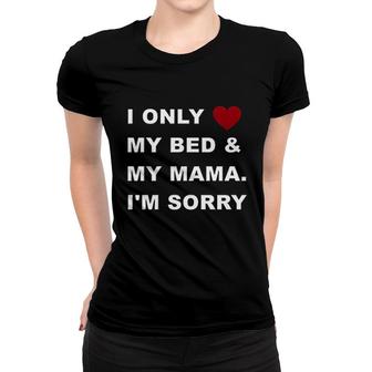 Futmtu Dog Shirts I Only Love My Bed My Mama Im Sorry Slogan Costume Letter Printed Vest For Small Dogs Puppy Women T-shirt - Thegiftio UK