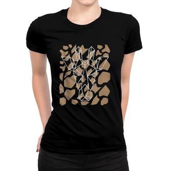 Geometric Giraffe Pattern Design For Giraffe Lovers Women T-shirt | Mazezy AU