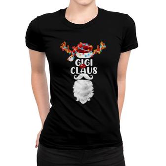Gigi Claus Christmas Pajamas Santa Family Matching Pjs Women T-shirt | Mazezy