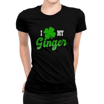 Ginger Pride I Love My Ginger Women T-shirt | Mazezy
