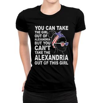 Girl From Alexandria Classic Patriotic Alexandria Girl Women T-shirt | Mazezy