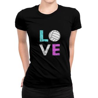 Girls Love Volleyball Women T-shirt | Mazezy UK