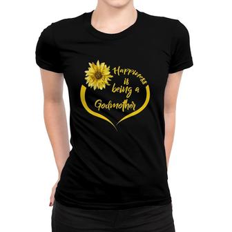 Godmother Gift Happiness Is Being A Godmother Women T-shirt - Thegiftio