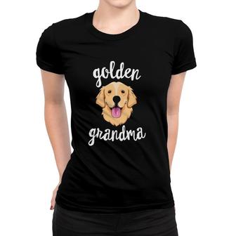Golden Retriever Grandma Mother Fur Mom Dog Puppy Adopt Women T-shirt - Thegiftio UK