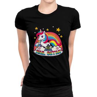 Goth Kawaii Rainbow Women T-shirt | Mazezy