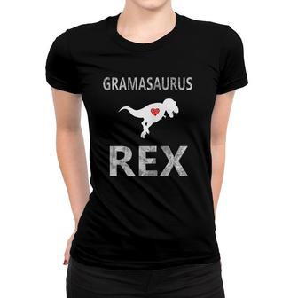 Gramasaurus Rex Cute Dinosaur Grandmother Women T-shirt | Mazezy