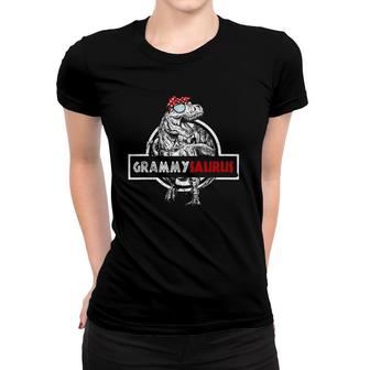 Grammysaurusrex Dinosaur Funny Mama Saurus Family Women T-shirt | Mazezy