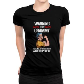 Grandma Gift Warning This Grammy Women T-shirt | Mazezy
