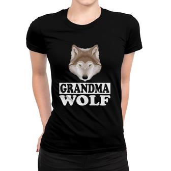 Grandma Wolf Grandmother Gift Women T-shirt | Mazezy