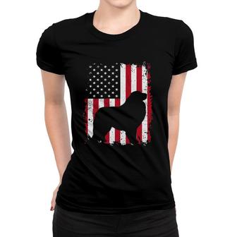 Great Pyrenees 4Th Of July American Usa Flag Dog Gift Women T-shirt | Mazezy