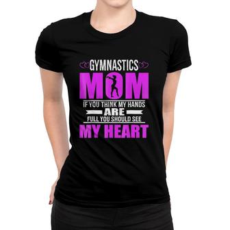 Gymnastics Moms Full Heart Mother's Day Women T-shirt | Mazezy