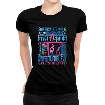 Gymnastics Star Typography Artistic Gymnastics Women T-shirt | Mazezy