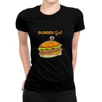 Hamburger Cheeseburger Burger Girl Women T-shirt | Mazezy UK