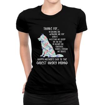 Happy Mother's Day Husky Mom Dog Lover Women T-shirt | Mazezy