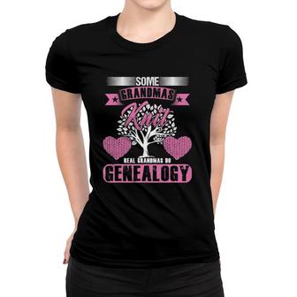Historian Genealogist Grandmother Real Grandmas Do Genealogy Women T-shirt | Mazezy