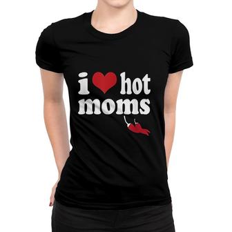 I Love Moms Heart Women T-shirt | Mazezy