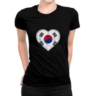 I Love South Korea Women T-shirt | Mazezy