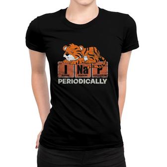 I Nap Periodically Cute Animal Napping Funny Sleeping Tiger Women T-shirt | Mazezy