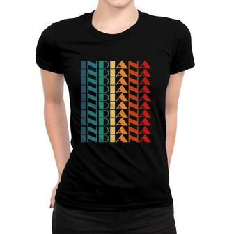 Indiana State Vintage Retro Style Women T-shirt | Mazezy CA