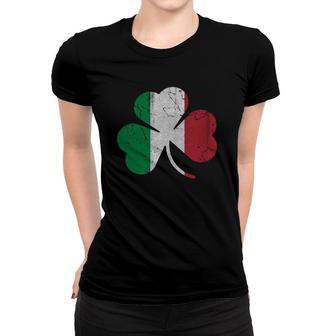 Irish Italian Flag Shamrock Italia Women T-shirt - Thegiftio