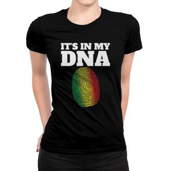 It's In My Dna African Black History Juneteenth Fingerprint Women T-shirt | Mazezy