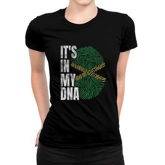 Its In My Dna Jamaican Flag Jamaica Women T-shirt | Mazezy
