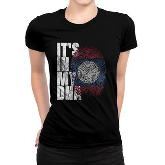 It's In My Dna Laotian Lao Asia Asian Gifts Laos Flag Women T-shirt | Mazezy