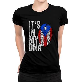 It's In My Dna Puerto Rico Flag Rican Pride Men Women Gift Women T-shirt | Mazezy