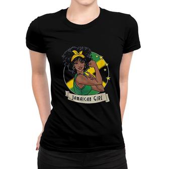 Jamaican Black Jamaica Afro Girl Pride Women T-shirt | Mazezy