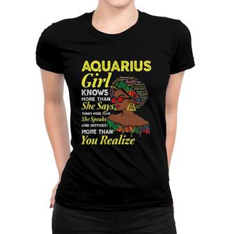 January And February Birthday Zodiac Sign Aquarius Queen Women T-shirt | Mazezy