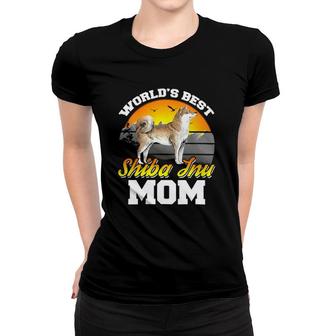 Japanese Kawaii Worlds Best Shiba Inu Mom Spitz Breed Women T-shirt | Mazezy