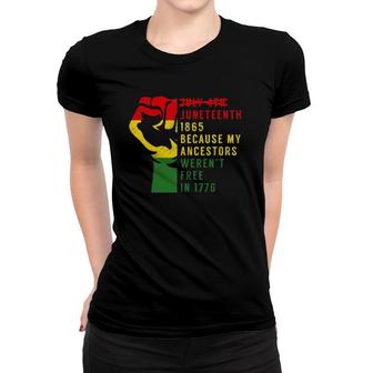 Juneteenth 1865 Emancipation Day Freedom Black Pride Women T-shirt | Mazezy CA