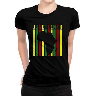 Juneteenth Africa Black Women Independence Day 1865 Ver2 Women T-shirt | Mazezy
