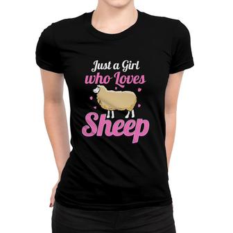 Just A Girl Who Loves Sheep Women T-shirt | Mazezy
